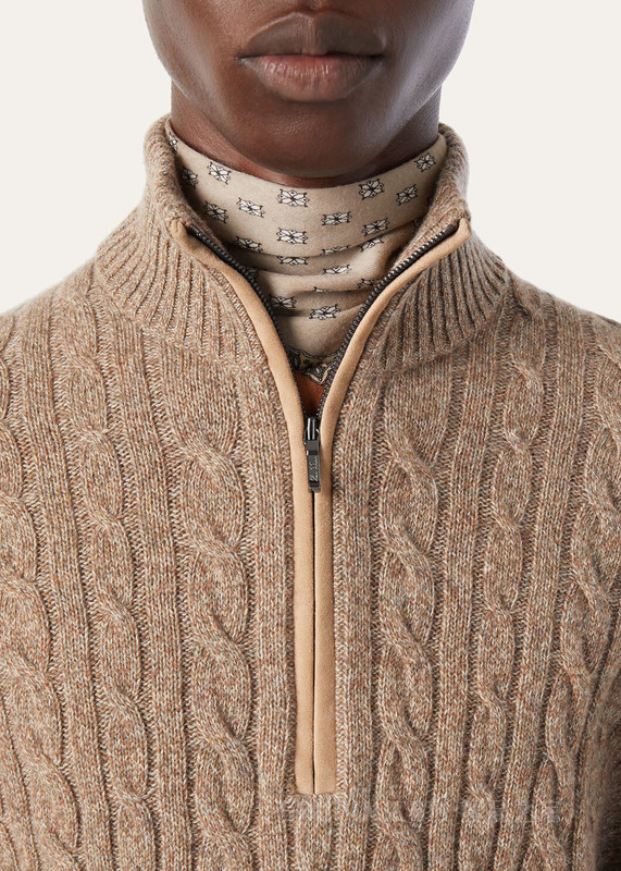 男士半高领针织衫 小羊绒