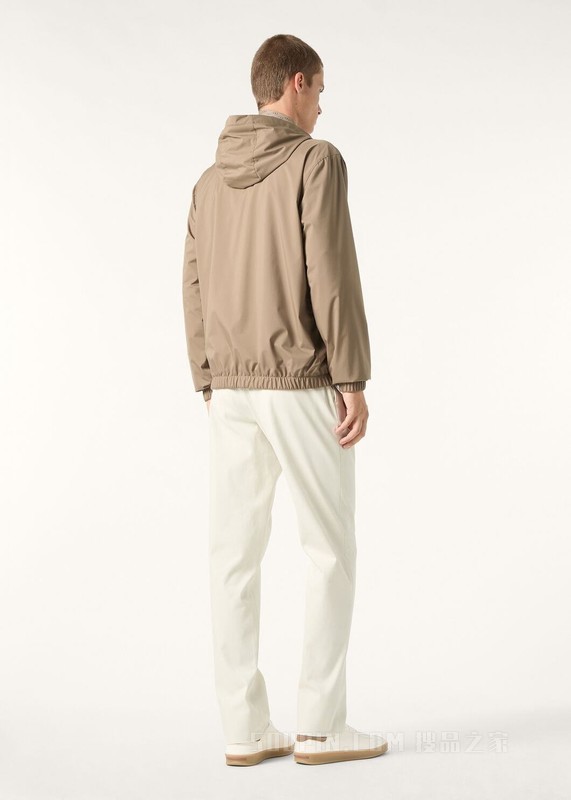 男士双面连帽飞行员夹克 微纤维 - Storm System®