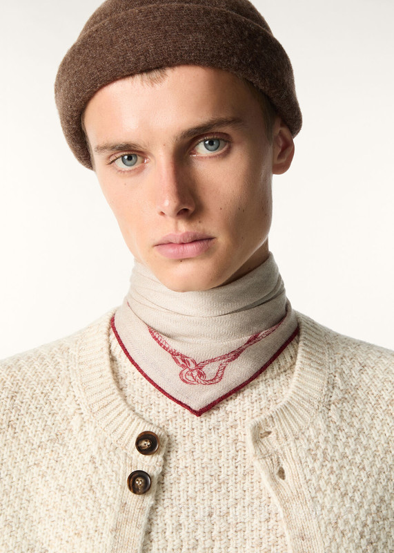 Alare男士方巾 羊绒, 桑蚕丝