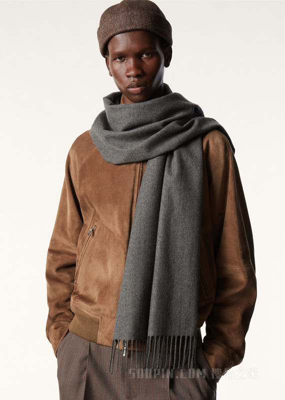 Leggera Grande Unita男士围巾 羊绒