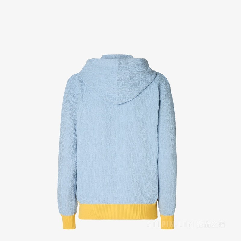 运动衫 FENDI 2026春节限定系列浅蓝色FF棉和桑蚕丝运动衫