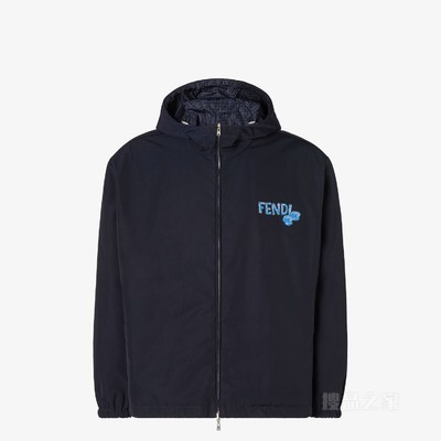 两面穿夹克衫 FENDI 2026春节限定系列蓝色高科技布料夹克