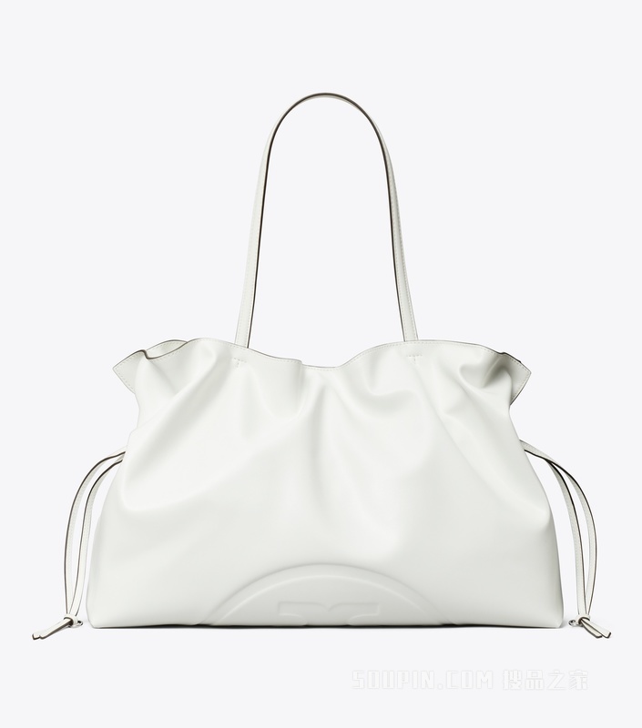 【礼物】Ella 抽绳托特包 白色