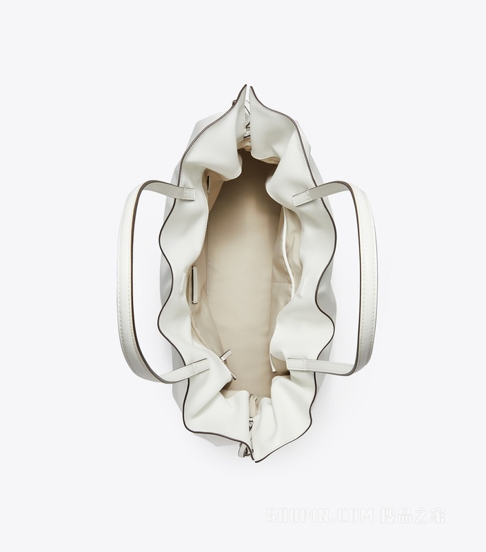 【礼物】Ella 抽绳托特包 白色