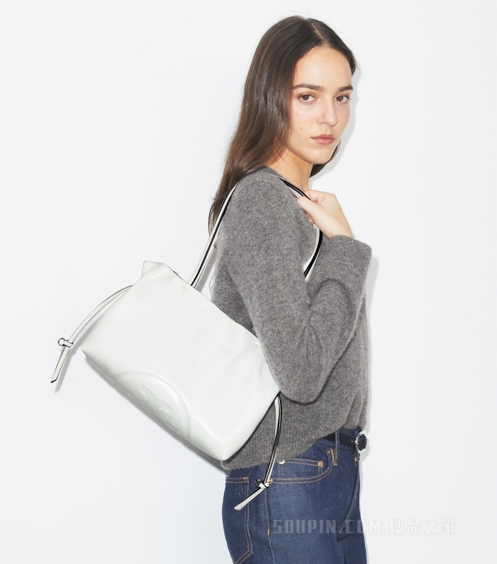 【礼物】Ella 小号抽绳托特包 白色