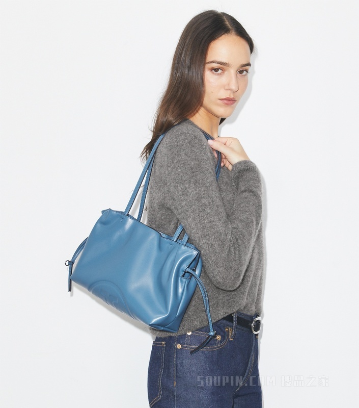 【礼物】Ella 小号抽绳托特包 电光蓝