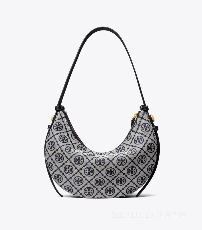 【礼物】T Monogram Romy 新月包 Tory 海军蓝