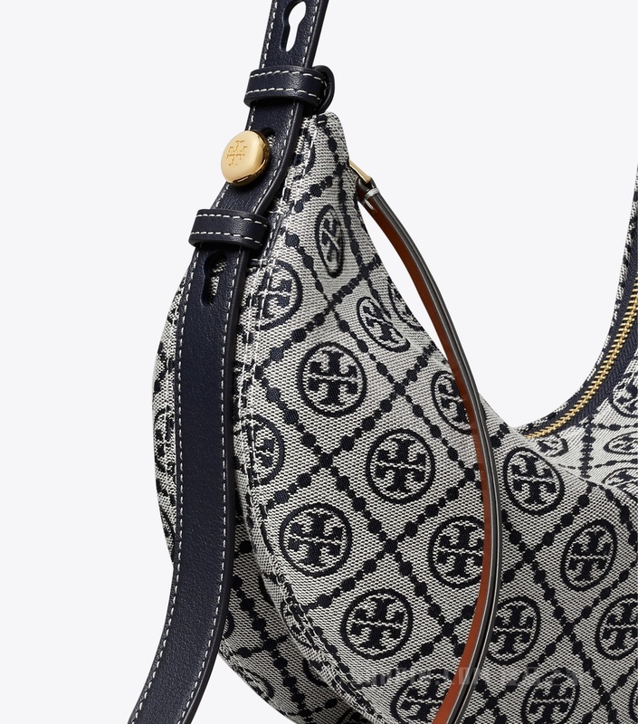 【礼物】T Monogram Romy 新月包 Tory 海军蓝