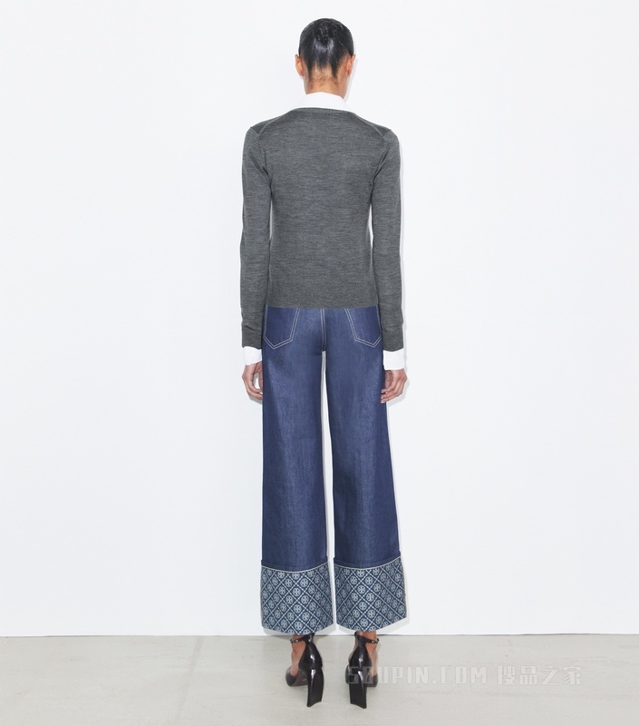 Simone 羊毛开衫 岩石灰