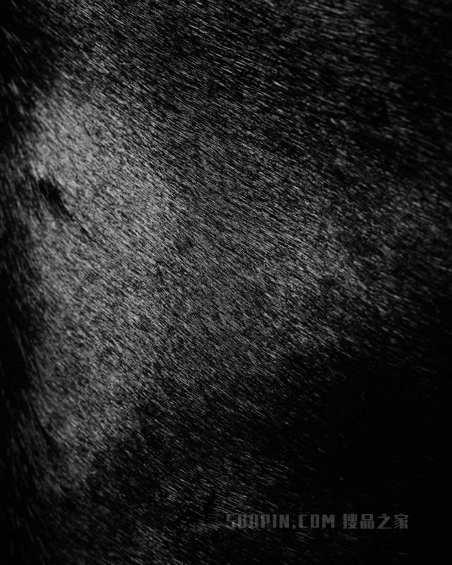 MOMBASA大号马毛效果皮革手袋