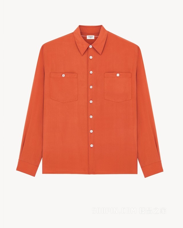 桑蚕丝软绸睡衣式上衣