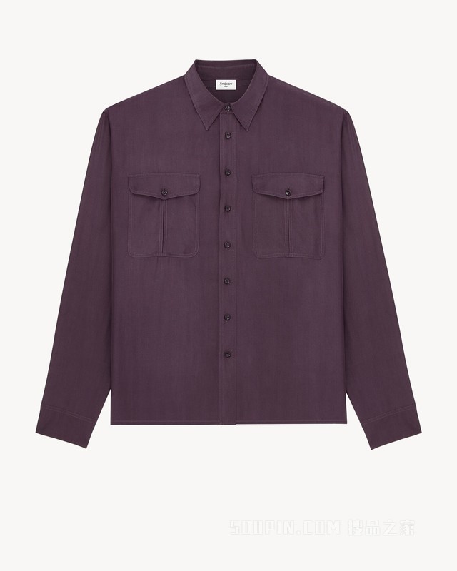 粘胶纤维和桑蚕丝衬衫