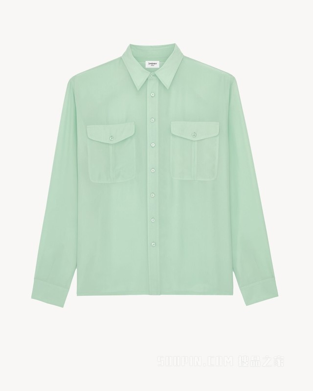 粘胶纤维和桑蚕丝衬衫