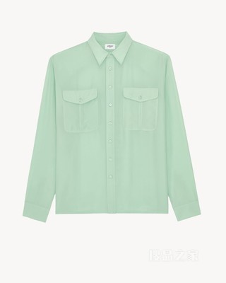 粘胶纤维和桑蚕丝衬衫