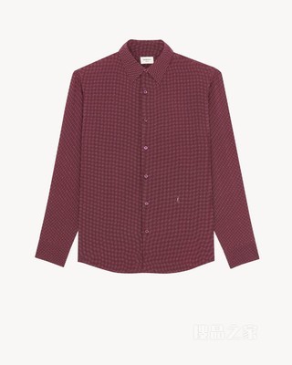 LE CASSANDRE桑蚕丝双绉波点衬衫