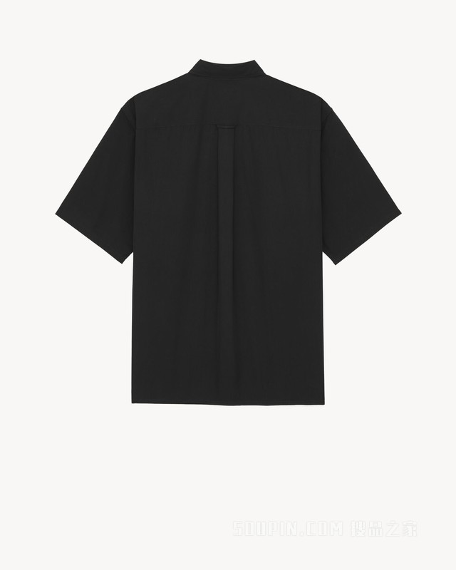 棉府绸睡衣式衬衫