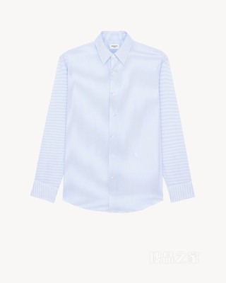 LE CASSANDRE条纹棉府绸衬衫