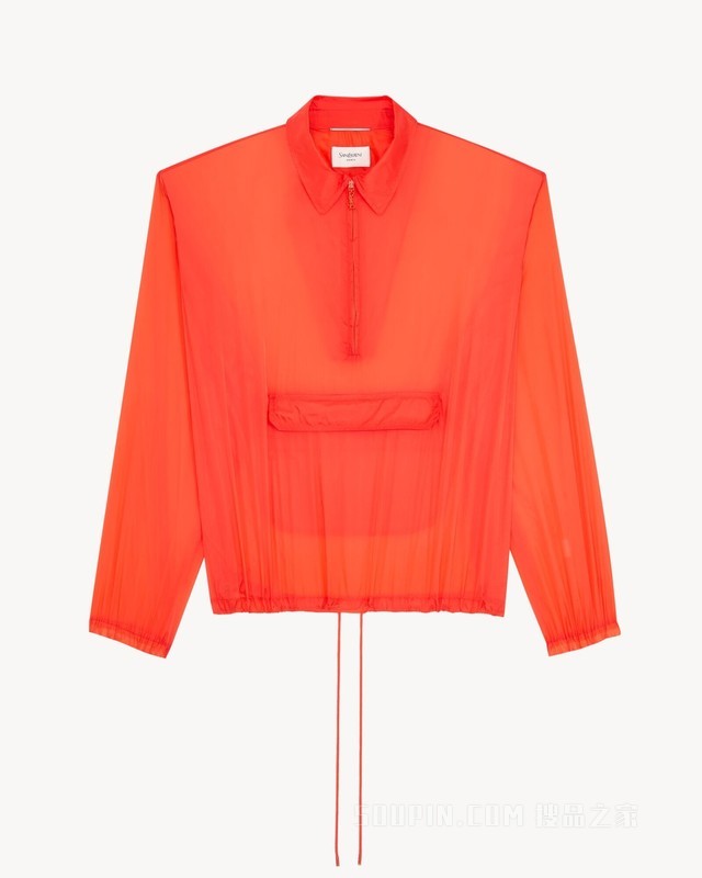 聚酰胺纤维宽肩风衣