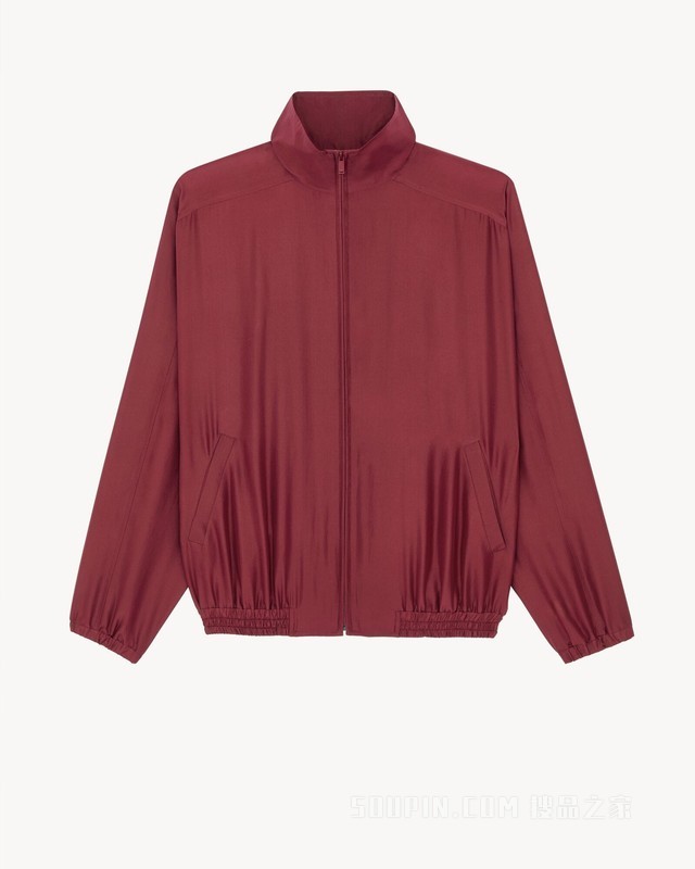 桑蚕丝软绸夹克