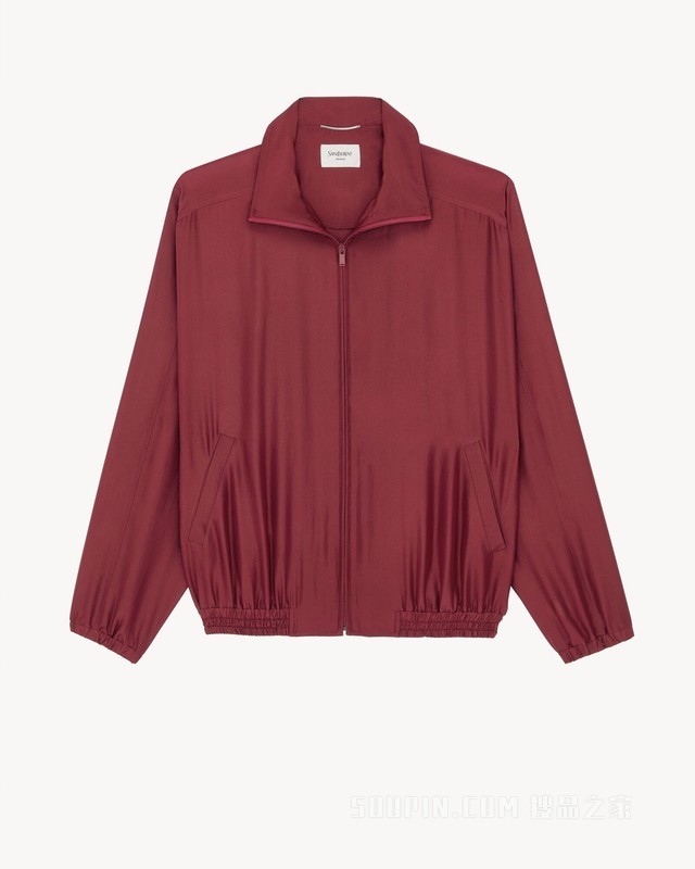 桑蚕丝软绸夹克