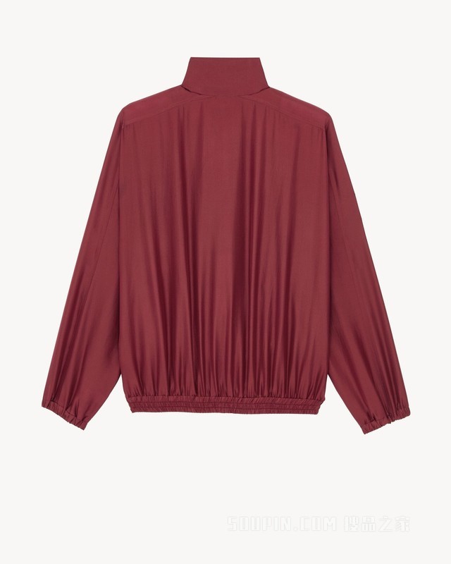 桑蚕丝软绸夹克