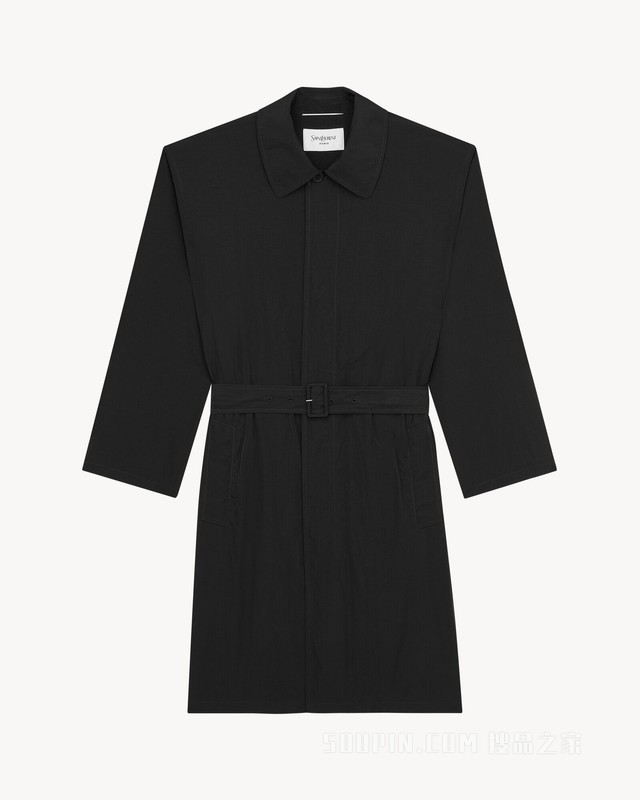 褶皱聚酰胺纤维拒水风衣