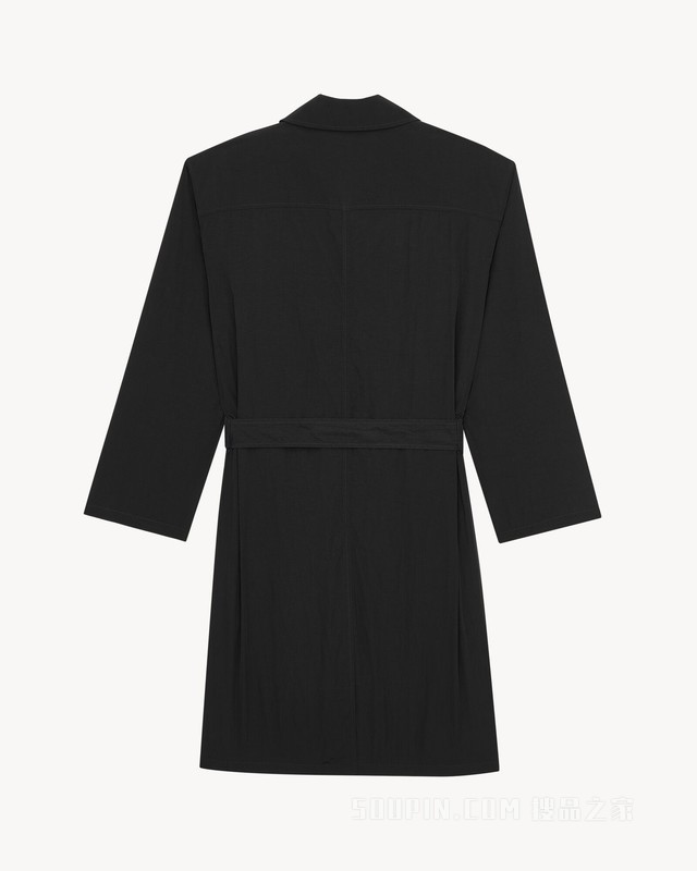 褶皱聚酰胺纤维拒水风衣