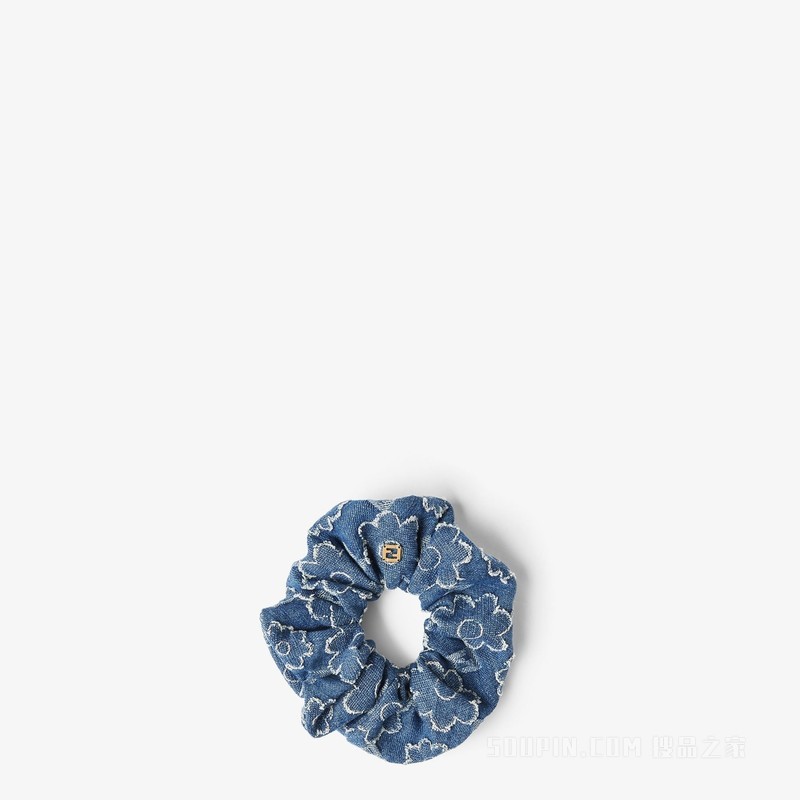 松紧发带 蓝色FF牛仔面料松紧发带