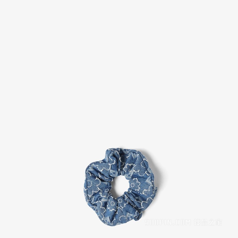 松紧发带 蓝色FF牛仔面料松紧发带