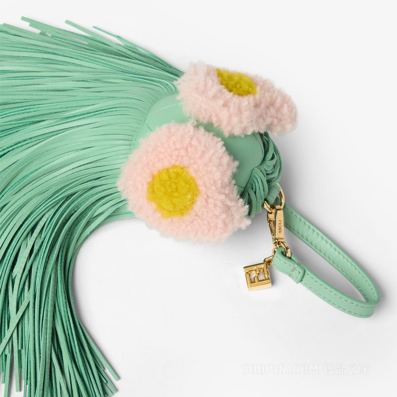 Bag Bugs挂饰 海蓝宝石色纳帕皮革挂饰