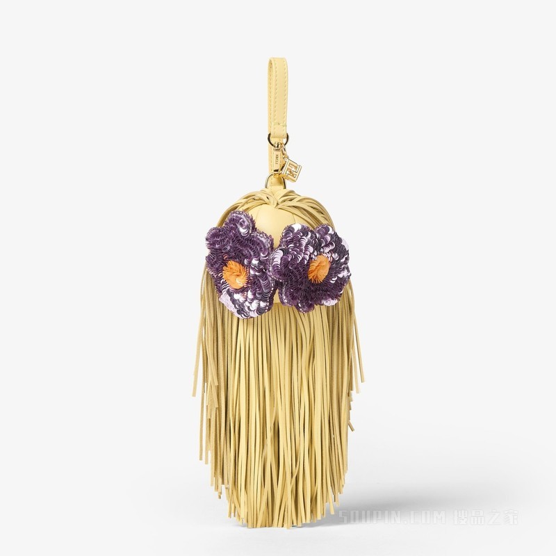 Bag Bugs挂饰 黄色纳帕皮革挂饰