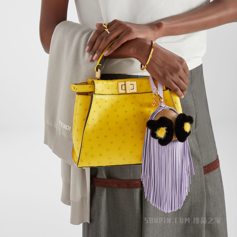 Bag Bugs挂饰 拼色纳帕皮革挂饰