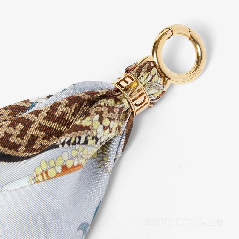 Bandana挂饰 拼色桑蚕丝Bandana挂饰