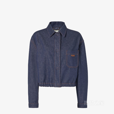 夹克 海军蓝牛仔面料夹克