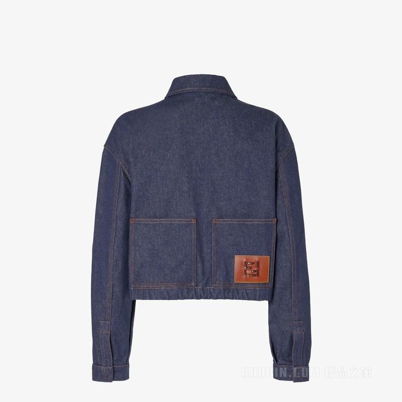 夹克 海军蓝牛仔面料夹克