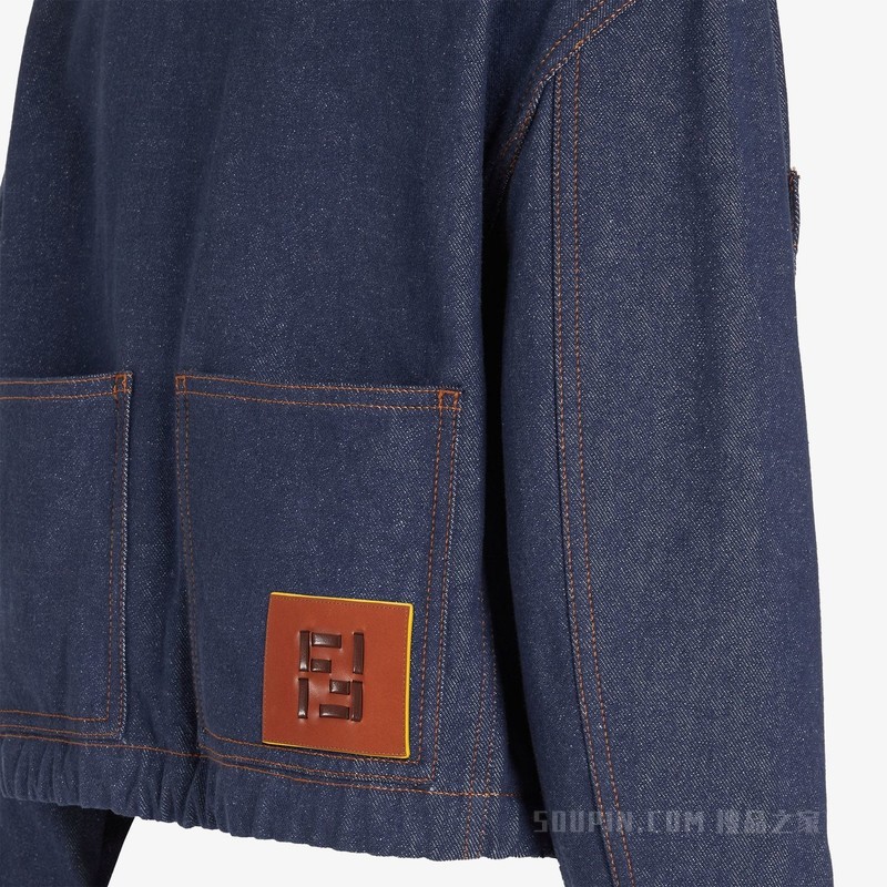 夹克 海军蓝牛仔面料夹克