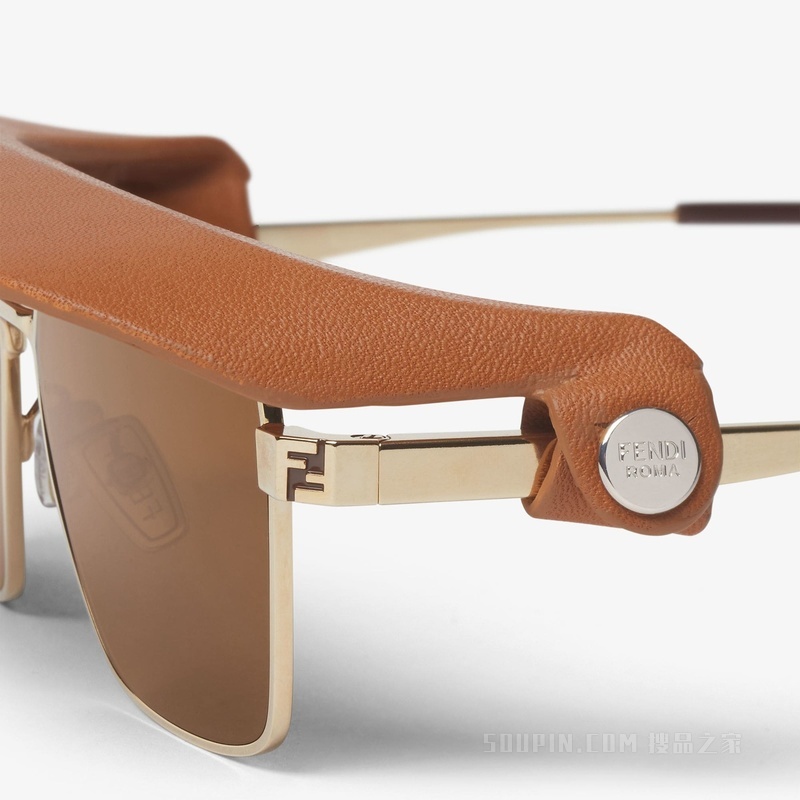 FENDI Sky 金色金属太阳镜