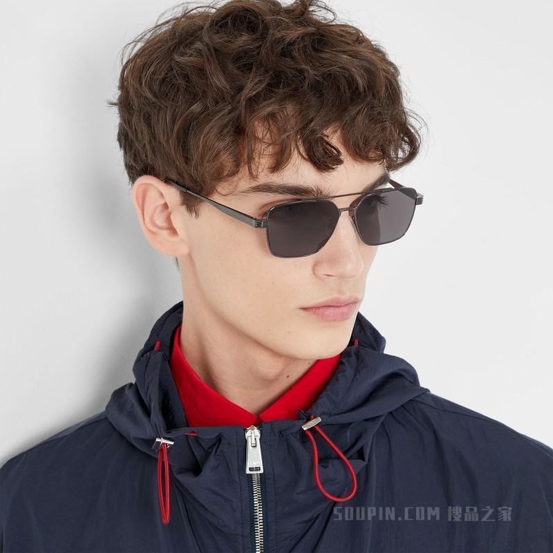 FENDI Sky 钌色金属太阳镜