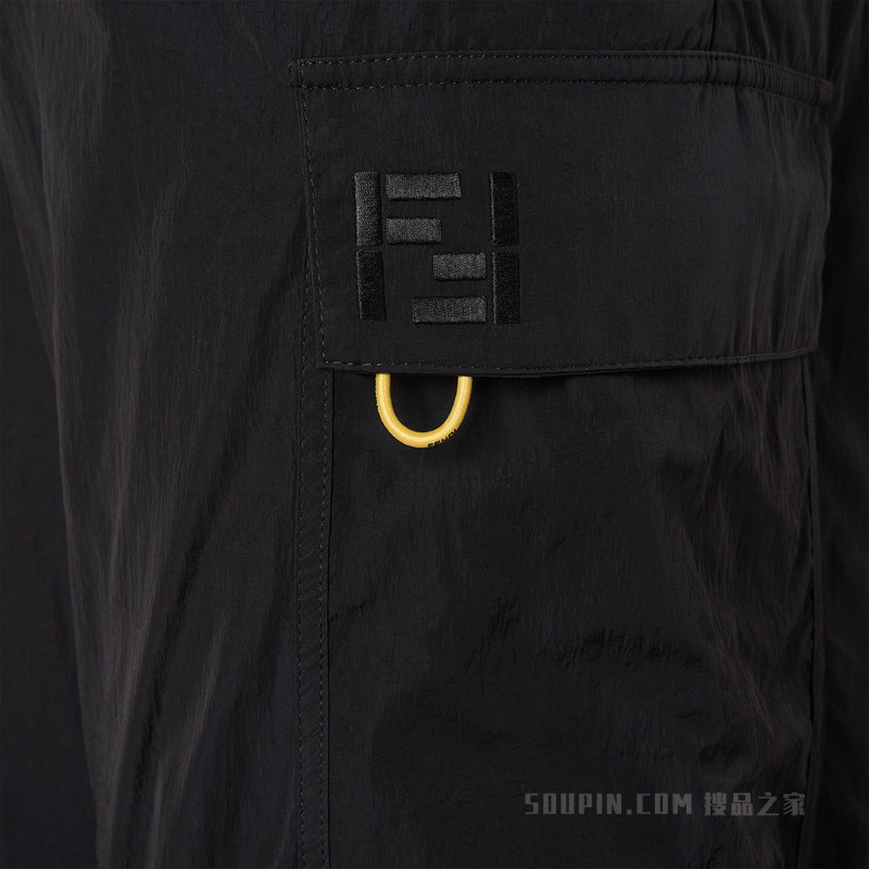 长裤 黑色尼龙长裤