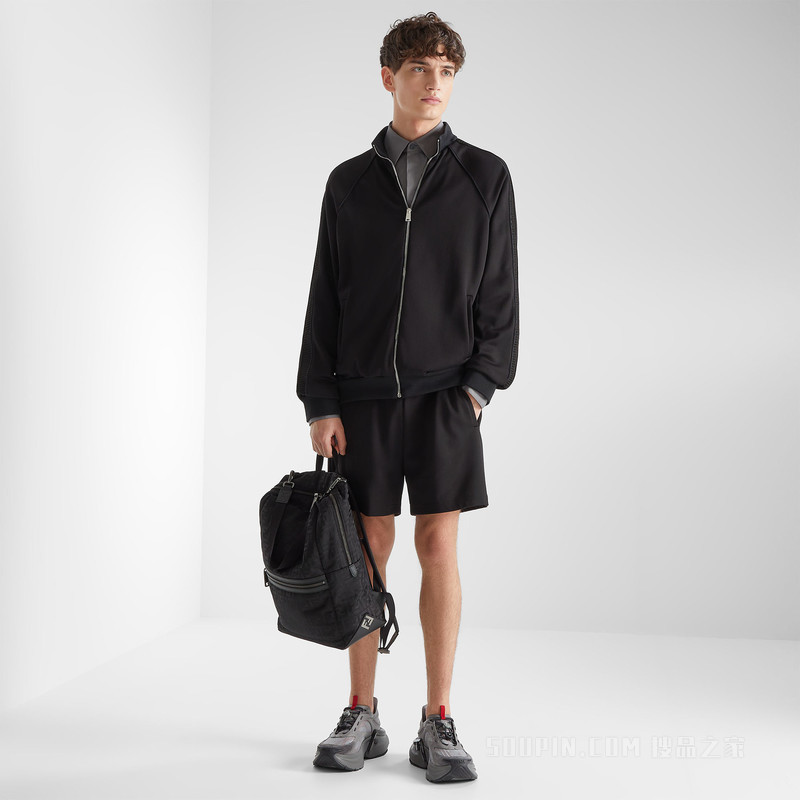 运动衫 黑色高科技棉运动衫