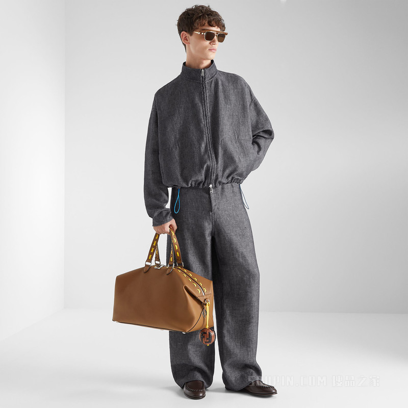 两面穿夹克衫 深蓝色牛仔面料夹克衫