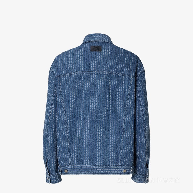 牛仔夹克 靛蓝色牛仔夹克