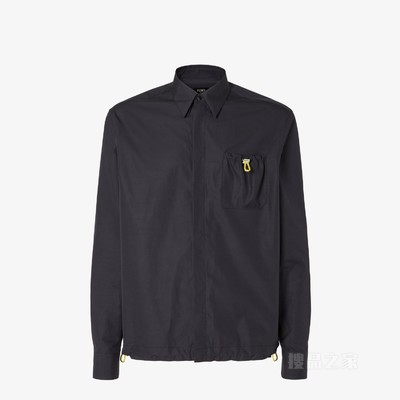 衬衫 黑色府绸衬衫