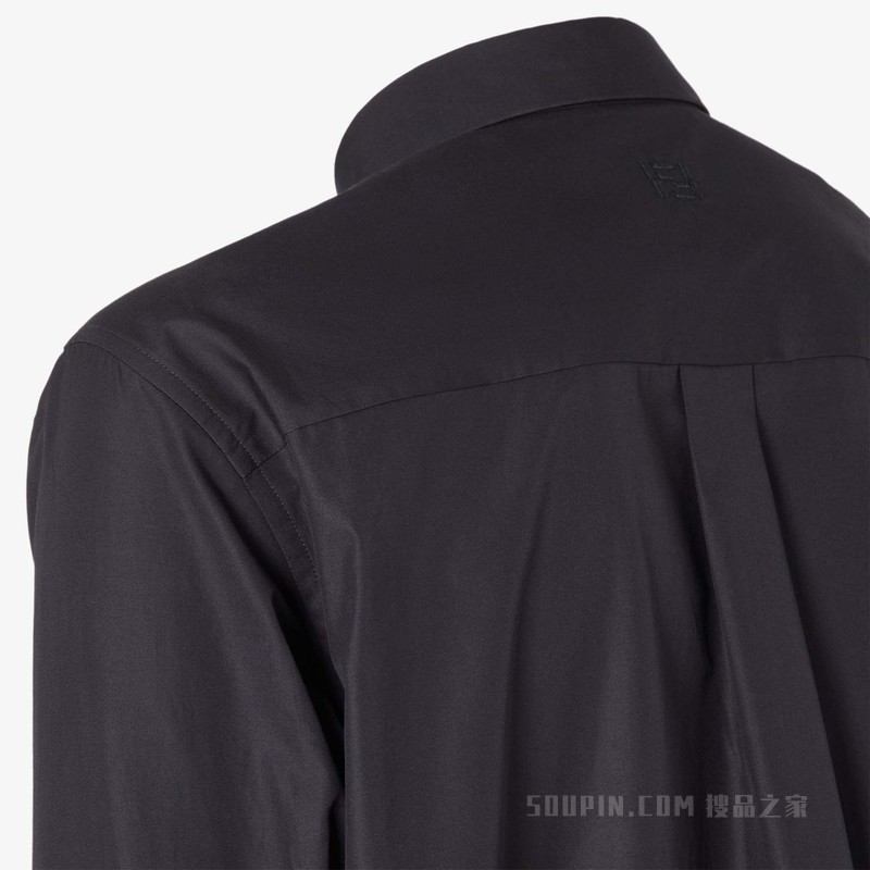 衬衫 黑色府绸衬衫