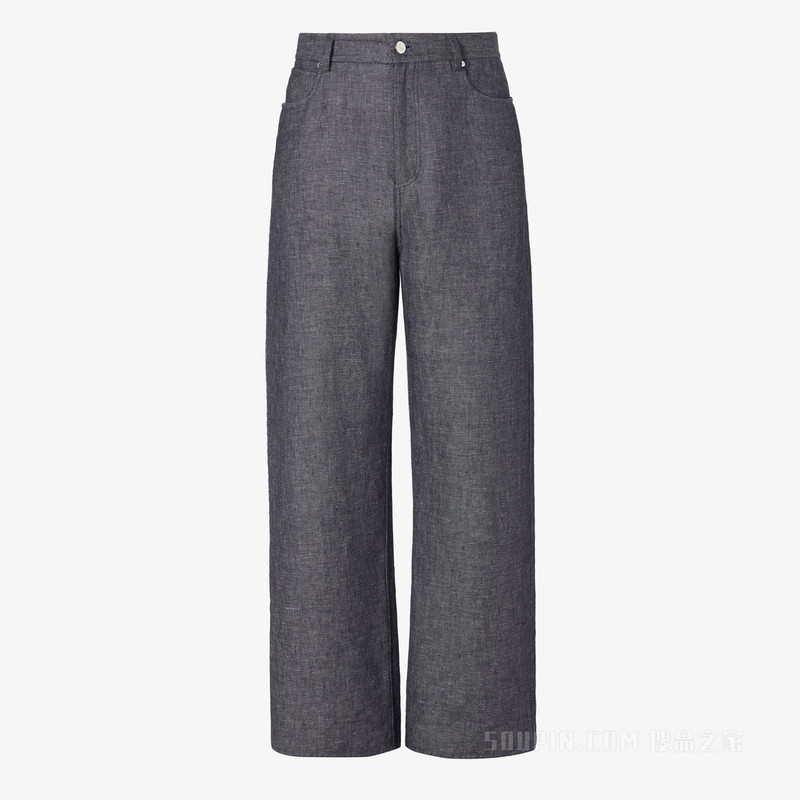 长牛仔裤 深蓝色牛仔裤