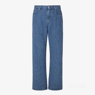 长牛仔裤 靛蓝色牛仔裤