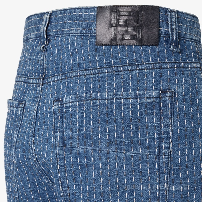 长牛仔裤 靛蓝色牛仔裤