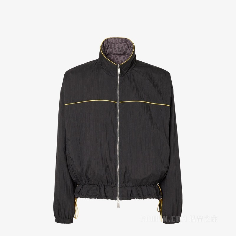 风衣 黑色尼龙两面穿风衣