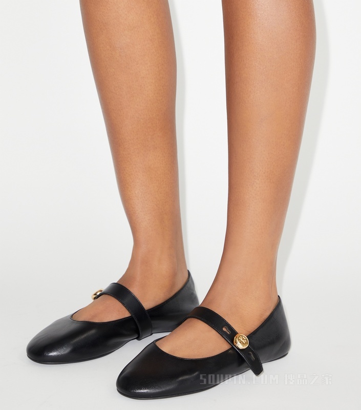 宽版 Romy 玛丽珍鞋 纯黑