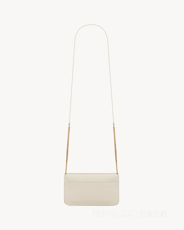 CASSANDRE SAINT LAURENT光滑皮革饰带手机包